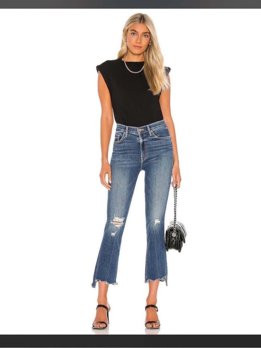 MOTHER The Insider Crop Step Chew size 27 in Dancing on Coals - Mother denim 27